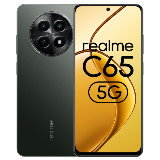 realme C65 5G (Glowing Black, 8GB RAM, 128GB Storage)